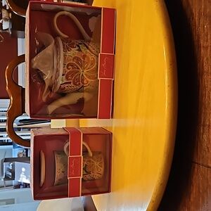 Vera Bradley Pinwheel Pink Collection Teapot and Tea Cup